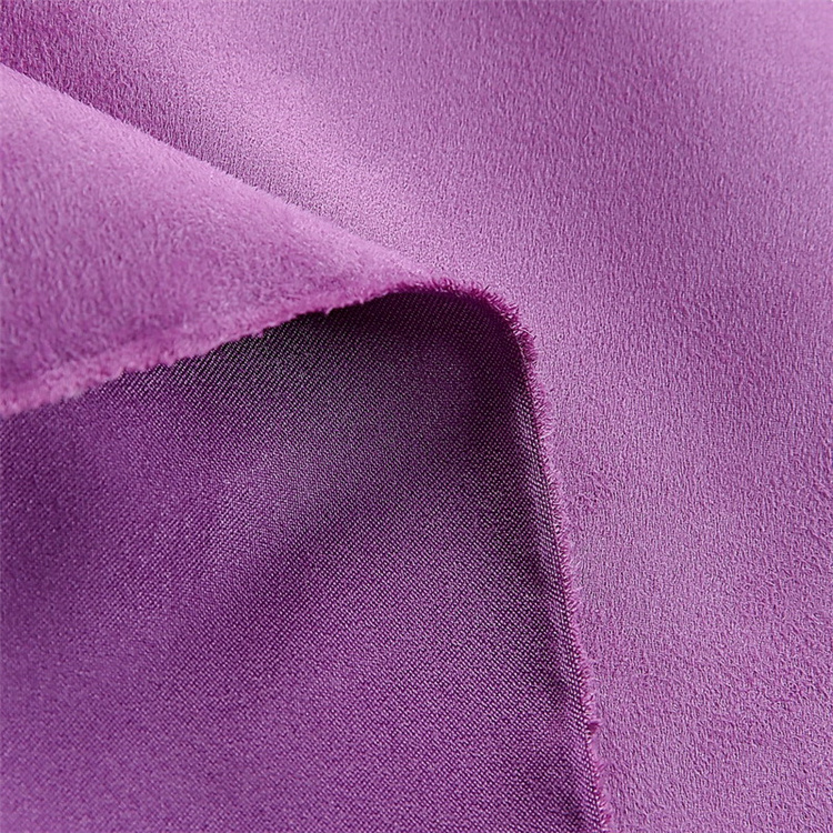 Warp Woven Scuba Plush Sea-island polyester Soft Suede Fabric for Garment Furniture Upholstery  Car And Sofa