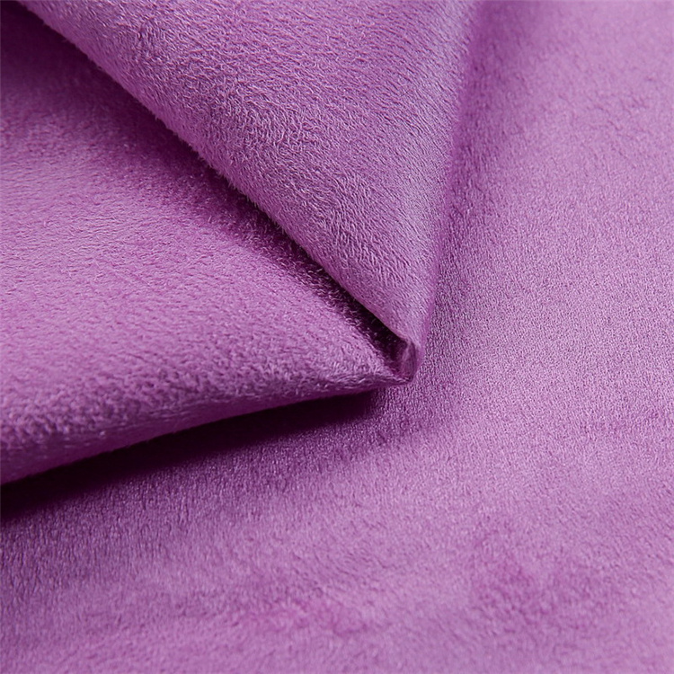 Warp Woven Scuba Plush Sea-island polyester Soft Suede Fabric for Garment Furniture Upholstery  Car And Sofa