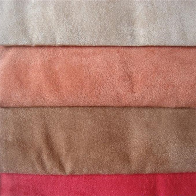 polyester suede fabric velvet synthetic suede bonded faux fur fabric for fashion garment