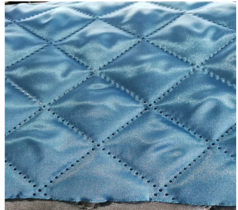 Ultrasonic quilting fabric double side 380T Nylon Ripstop fabric for down jacket picnic mats