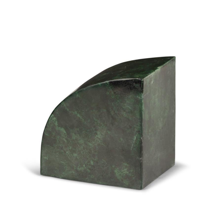 Home Decor green Marble Bookend set of 1 Handcrafted Solid Marble Bookshelf Decorative Book Stoppers