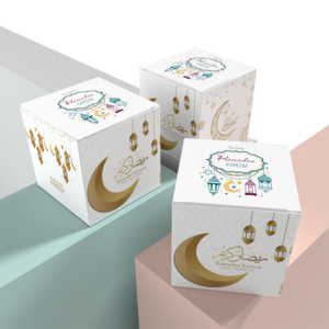 Eid Mubarak Candy Cookie Gift Box Chocolate Packaging Gift Box Custom Luxury Food Gift Box