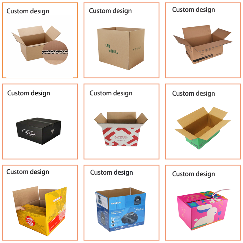 China Wholesale Durable 3/5/7 Layer Corrugated Cardboard Shipping Box Custom Design Printed Carton Moving Box With Logo