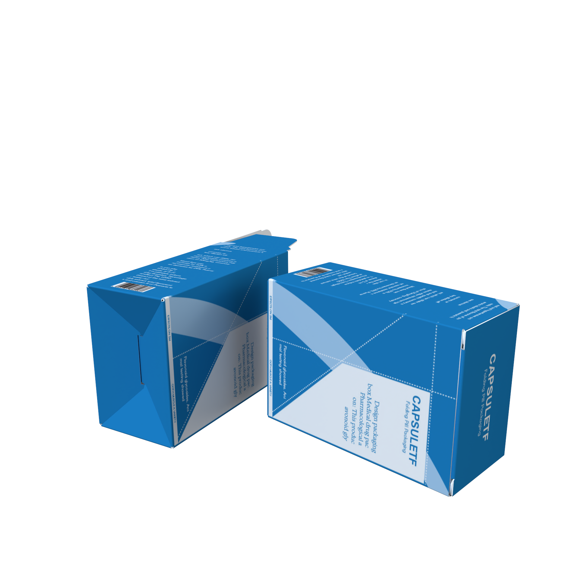 Portable Hospital Drug Paper Box Glass Bottle Packaging Box Recyclable Pharmaceutical Medicine Packaging Box