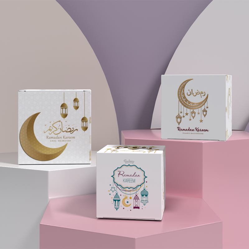 Eid Mubarak Candy Cookie Gift Box Chocolate Packaging Gift Box Custom Luxury Food Gift Box