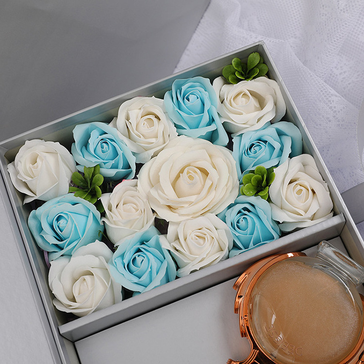 2022 Valentines Day Boxes Luxury Valentine Flower Box For Women Saint Valentin Artificial Rose Flower Box With Window