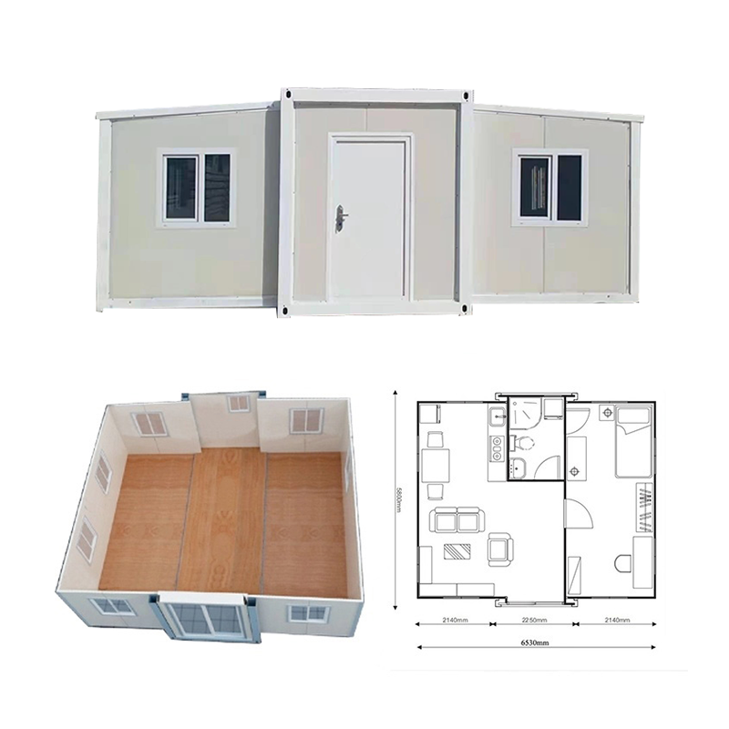 Luxury Prefab Modular 20ft 40ft Folding Expandable Container House Office Foldable Expandable Mobile Home With Toilet Bathroom