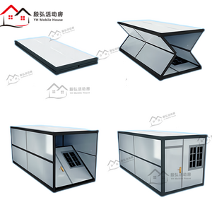 Container House 20 Ft Sandwich Panel Room Folding Flat Pack Flatpack House Prefabricated 40ft Foldable Portable House