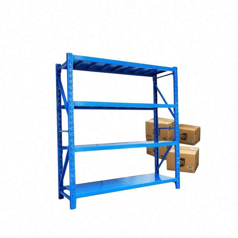 Customizable size warehouse shelf light 4-layer storage rack