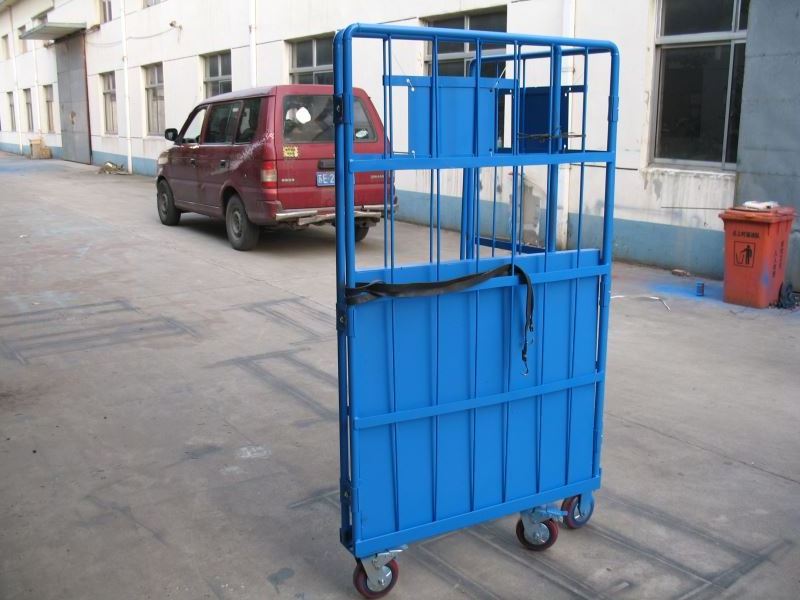 warehouse logistics collapsible trolley for warehouse,Warehouse Nestable Rolling Cage Trolley