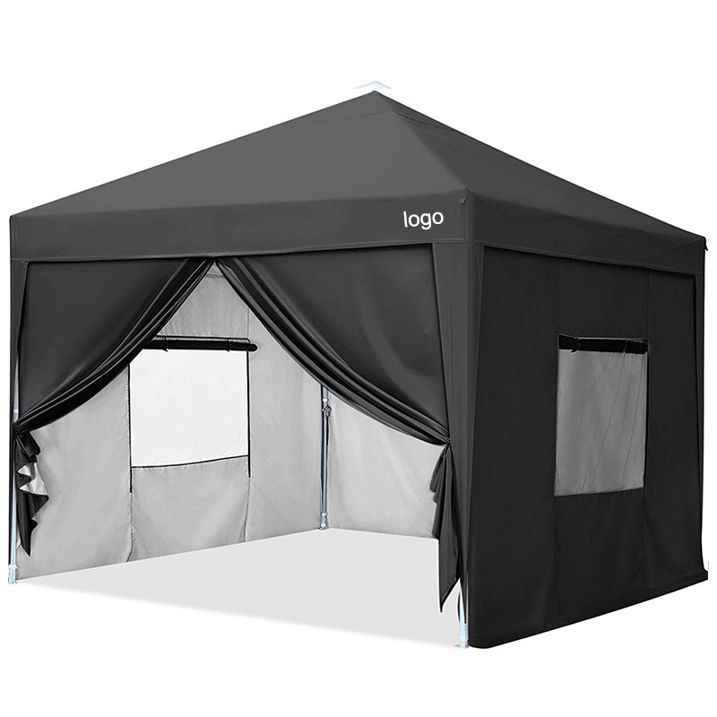 4x4 3x3 Pop Up, Folding Sports Gazebo Per Event With Sides Walls Heavy Duty Foldaway Enclosed Canopy Tents For Party Wedding/