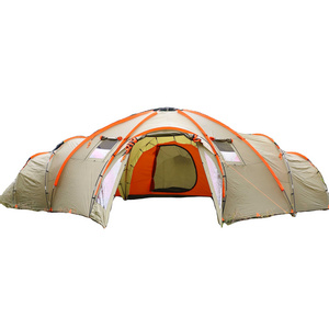 Wind Valley 4 Season Waterproof Custom Family Big Tents 8 10 12 Person 3 Room Large Luxury Outdoor Camping Tent