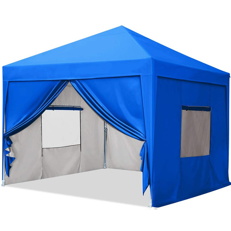 Good Quality Exhibition 3m *2.50m, 4m X 3m 6x4 3x3 Steel White Color Window Family Folding Canopy Tent Gazebos Accessories/