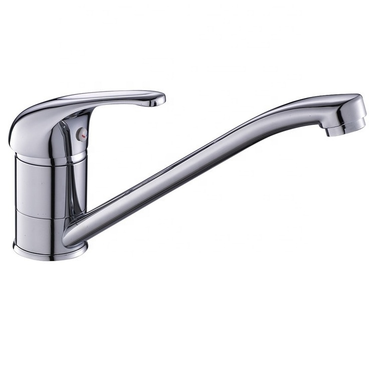 High Quality Stainless Steel Hot and Cold Single Handle Deck Mounted Sink Water Mixer Tap Kitchen Faucet