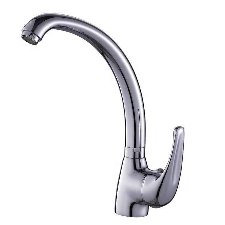 High Quality Stainless Steel Hot and Cold Single Handle Deck Mounted Sink Water Mixer Tap Kitchen Faucet