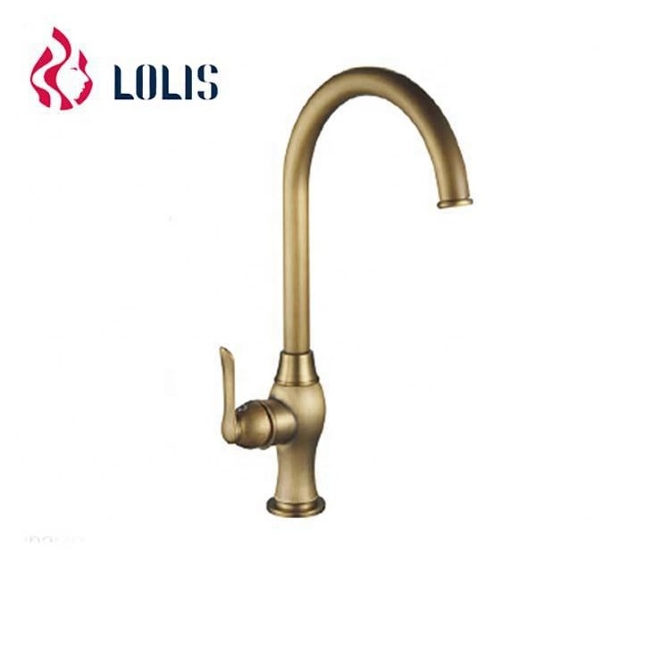 YL5849-33B Brass chrome finish water ridge single handle hot cold kitchen faucet modern design style