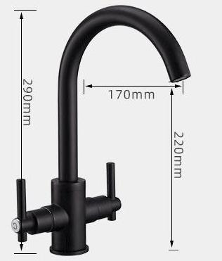 YL5003B Modern UK style chrome sink water tap single hole hot cold water faucet dual handle kitchen faucet