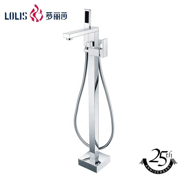 51001Z Chrome Brass Bathtub Mixer Floor Stand Tub Faucet Floor Mount Bathroom Shower And Bath Tub Faucet