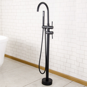 YLF1008B brass floor mounted free standing bath faucet