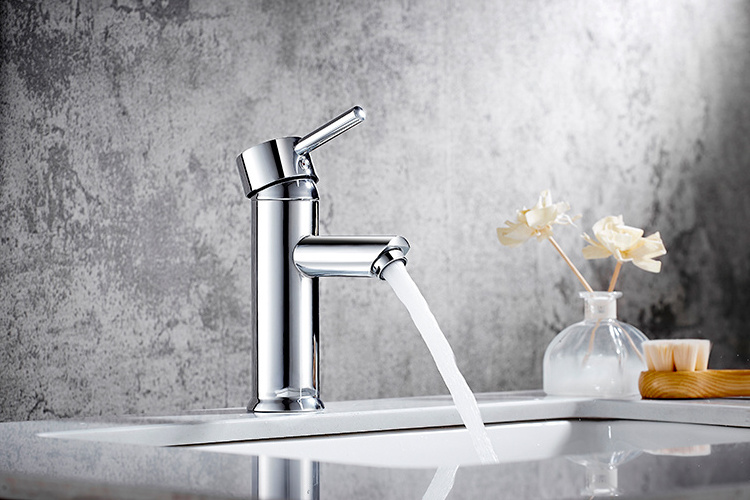 A0054 Deck mounted  washing single handle sink faucet wholesale,  bathroom water basin zinc faucet