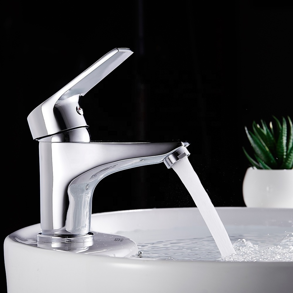 B0005-F Fashion zinc alloy single handle brass faucet tap basin faucet