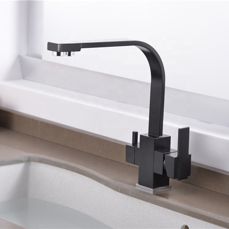 YL801 High-end water faucet 3 way kitchen sink mixer tap dual handle water filter kitchen faucet