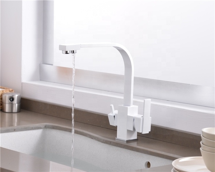 YL801 High-end water faucet 3 way kitchen sink mixer tap dual handle water filter kitchen faucet