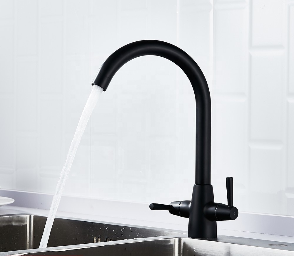 YL5005B High quality UK style deck mounted one hole hot and cold water kitchen tap mixer faucet