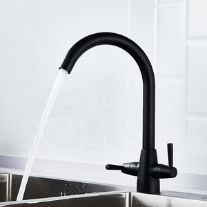 YL5005B High quality UK style deck mounted one hole hot and cold water kitchen tap mixer faucet