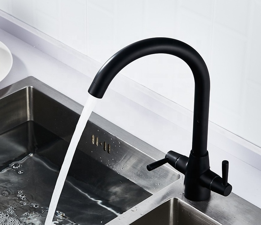 YL5005B High quality UK style deck mounted one hole hot and cold water kitchen tap mixer faucet