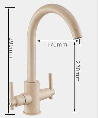 A0043CC Good quality European UK style chrome polished single hole dual handle kitchen sink faucet tap