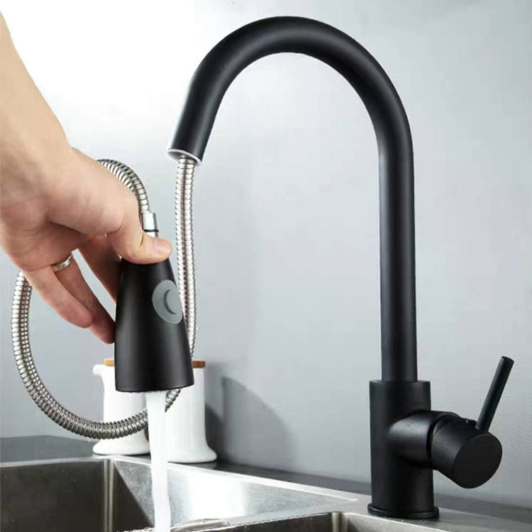 304 Stainless Steel Hot And Cold Water Flexible Hose For Sink Faucet Kitchen , Pull Down Kitchen Faucet