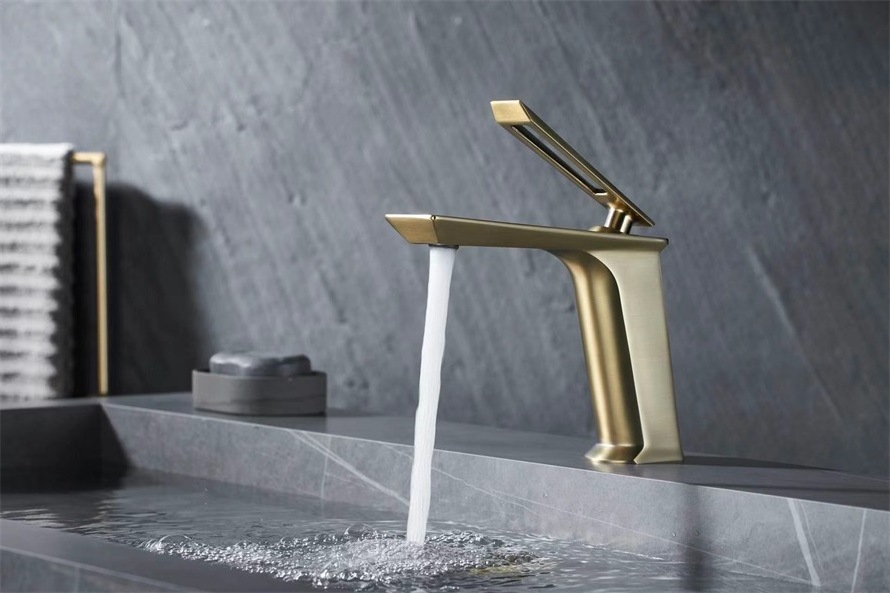 A0218B Matte Black Single Handle Waterfall Water Mixer Copper Bathroom Basin Faucet