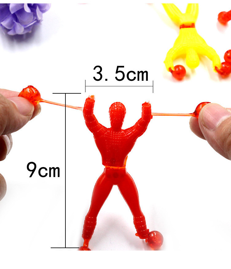 2023 New Tiktok hot selling M529 Funny Party Favor Children Classic Plastic Tricky SpiderMan Climb Wall Sticky Palm Children toy