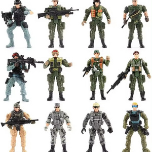 2024 NEW Custom Soldiers Action Figures Play set with Military Weapons Accessories military action figures