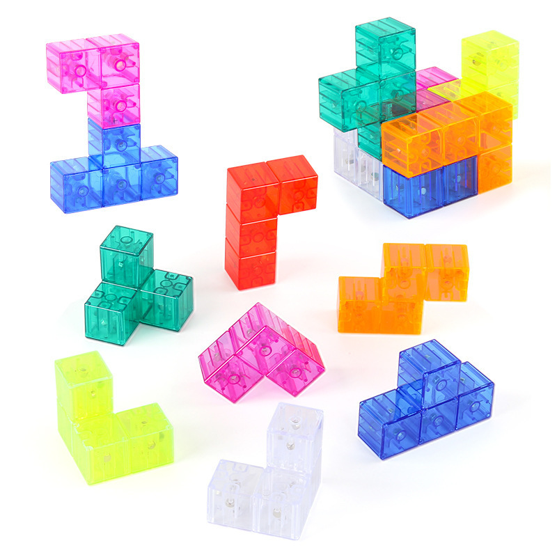 Puzzle Games Magnetic Building Block Cube DIY Building Block Toy Magic Educational Toys 3D Magical Magnet Puzzle Cube