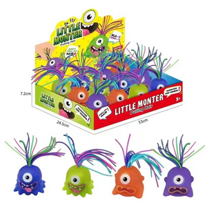 2023 Newest Fidget Toy Novelty Funny Stress Relief Anti Anxiety Toys Colorful Screaming Monster Pull Its Hair Toys For Kids