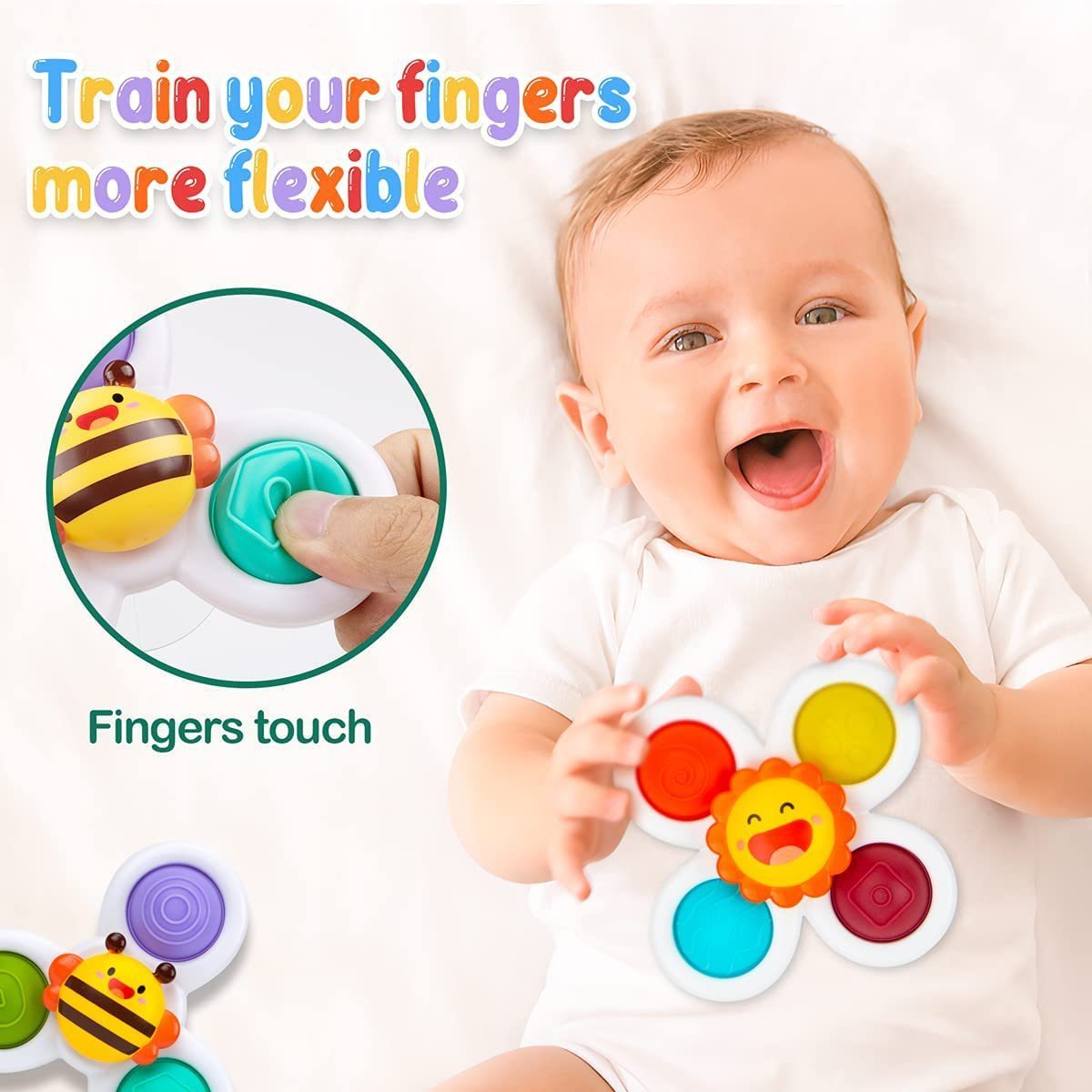 Hot Fingertip Spinning Kids Rotation Fidget Spinner Flower Bath Swim Spin Baby Game Colorful Spinning Toy