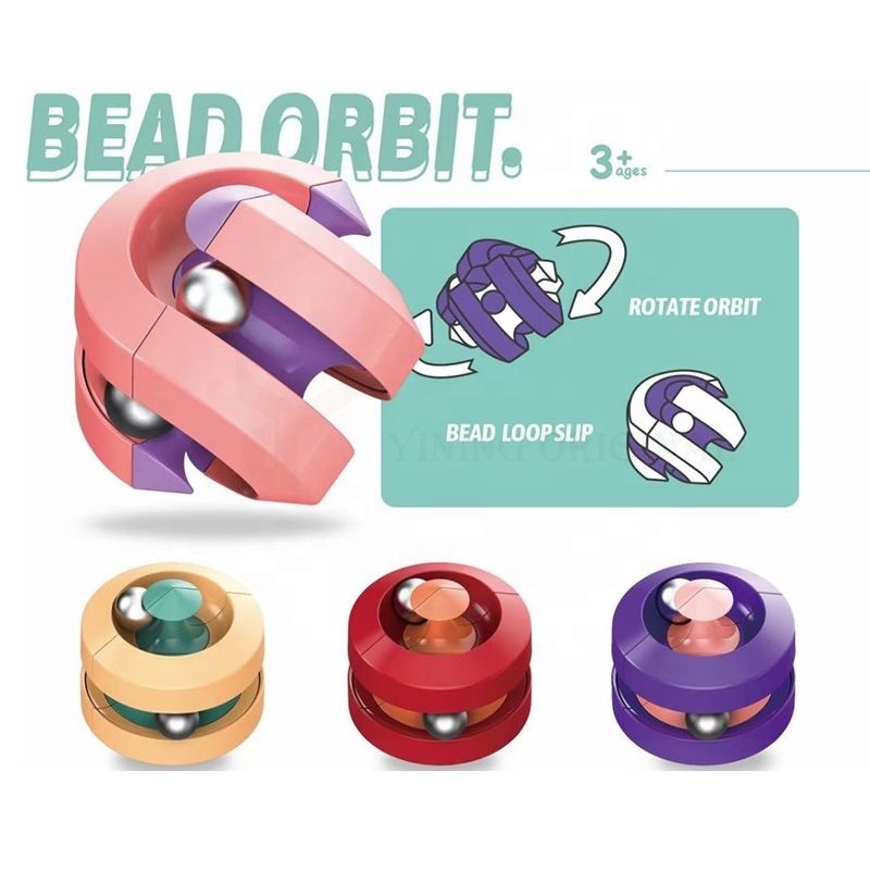 Adult Bead Orbit Stress Release Orbital Ball Gyro Magic Cube Sensory Looper Fidget Spinner Fingertip Toy