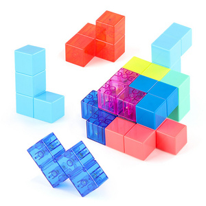 Puzzle Games Magnetic Building Block Cube DIY Building Block Toy Magic Educational Toys 3D Magical Magnet Puzzle Cube