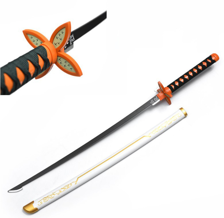 Kids Toy Swords Wholesale Eco ABS bamboo Samurai sword Two-dimensional sword COSPLAY Props Anime Re-engraved