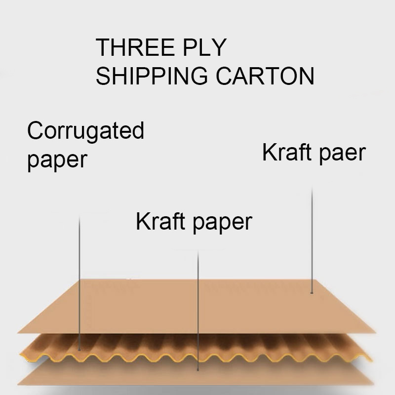 self close paper corrugated ship carton box in stock wholesale