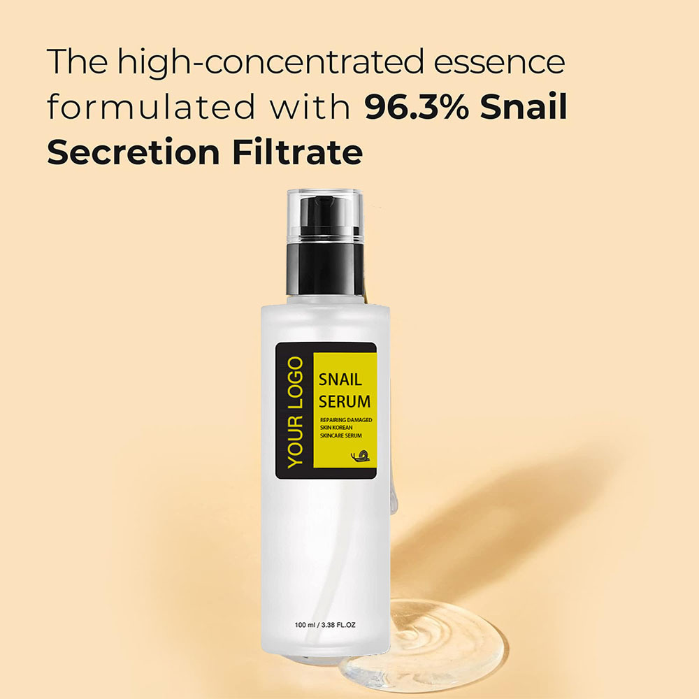 100ml Snail Mucin 96% Power Repairing collagen Essence Serum for Face with Snail Repairing Damaged Skin Korean Skincare