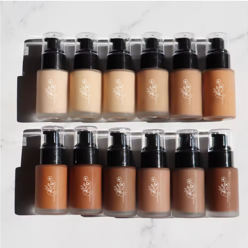 Private Label makeup sunscreen moisturizer Foundation Full Coverage Liquid Waterproof Foundation for sensitive skin