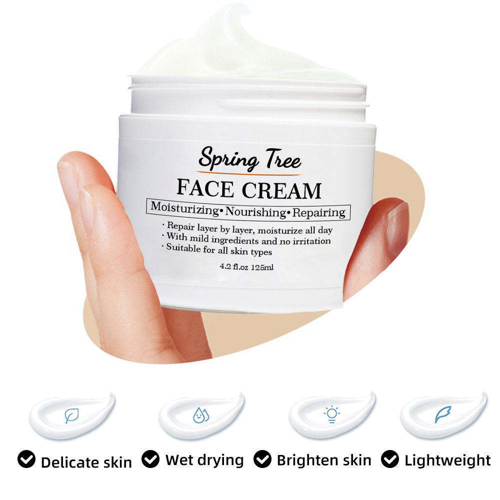 Private label skin care cosmetics facial cream lotion organic day and night beauty whitening face body cream