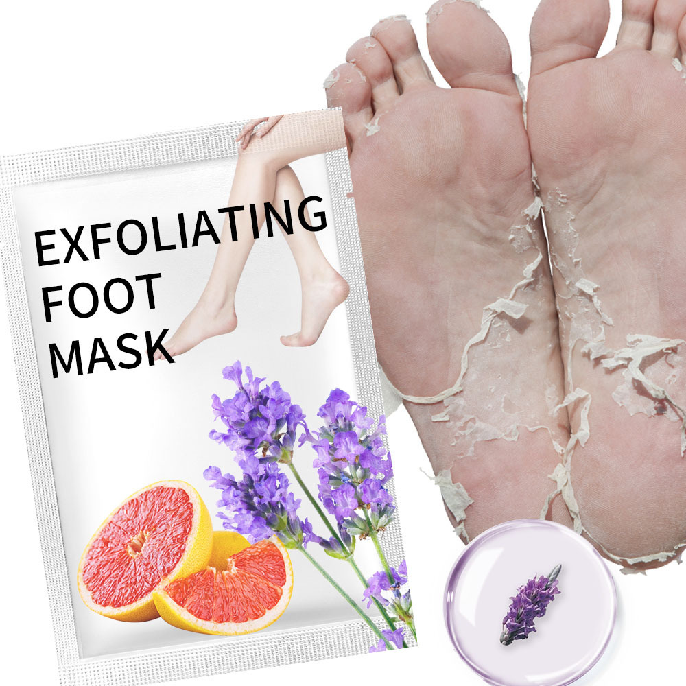 lavender exfoliating peeling foot mask pelling masque foot pedicure pack moisturizing callus remover feet peel mask