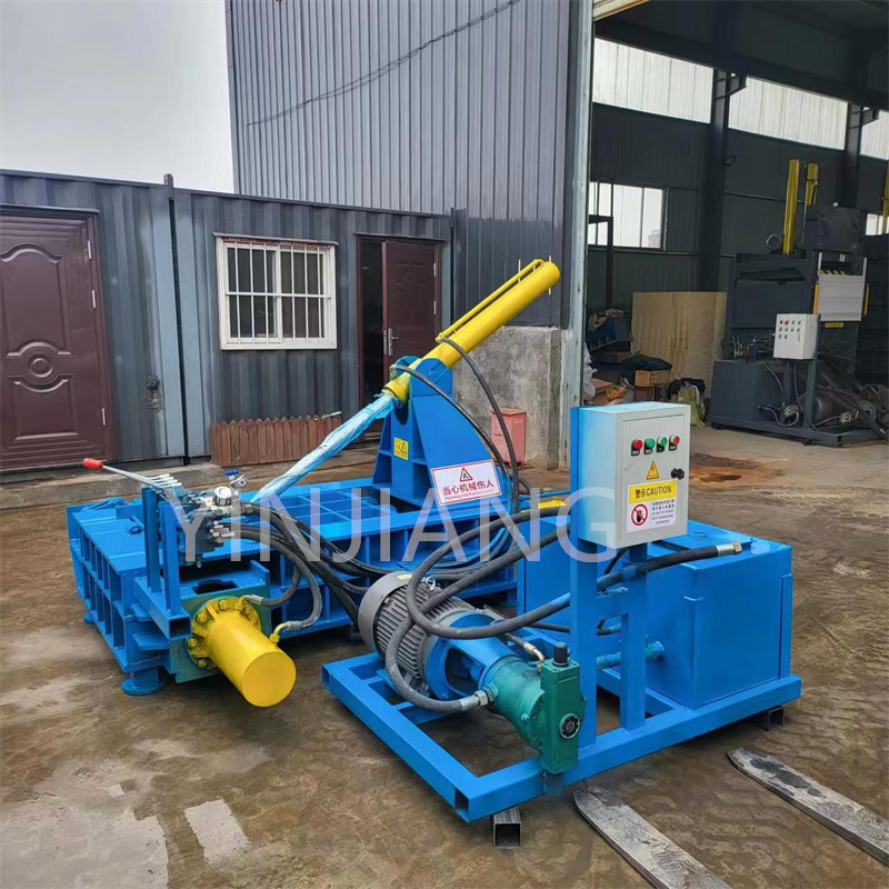 Horizontal Scrap Metal Compactor, Fully Automatic Hydraulic Press, Briquette Machine