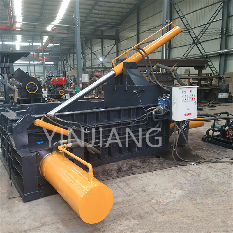 Horizontal Scrap Metal Compactor, Fully Automatic Hydraulic Press, Briquette Machine