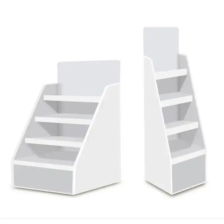 Support Customization Logo Design Display Shelves Paper Cardboard Stand Retails Product Display