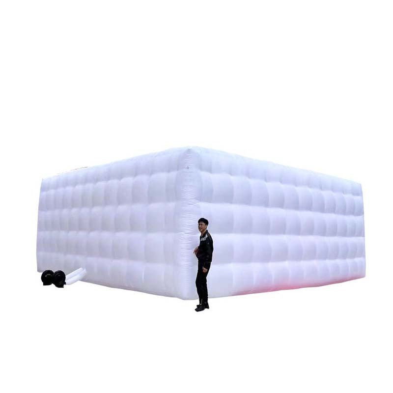 Factory price inflatable cube tent with led lights inflatable wedding party tent